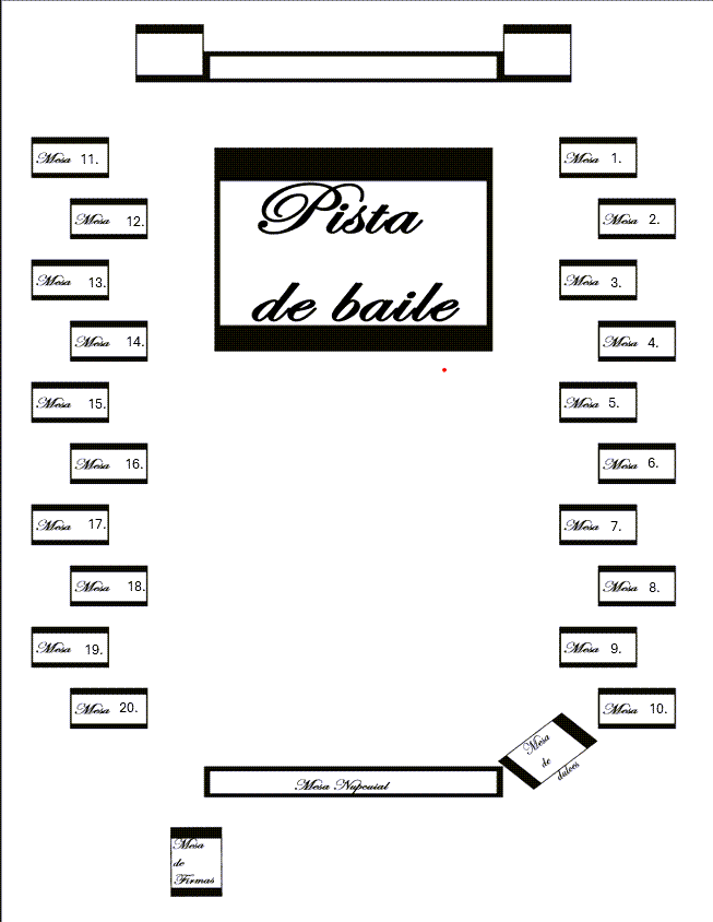 Distribución del salón